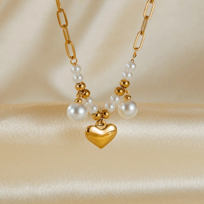 OPK GZ202 Stainless Steel Love Pearl Anklets(Gold) - Anklets by OPK | Online Shopping South Africa | PMC Jewellery | Buy Now Pay Later Mobicred