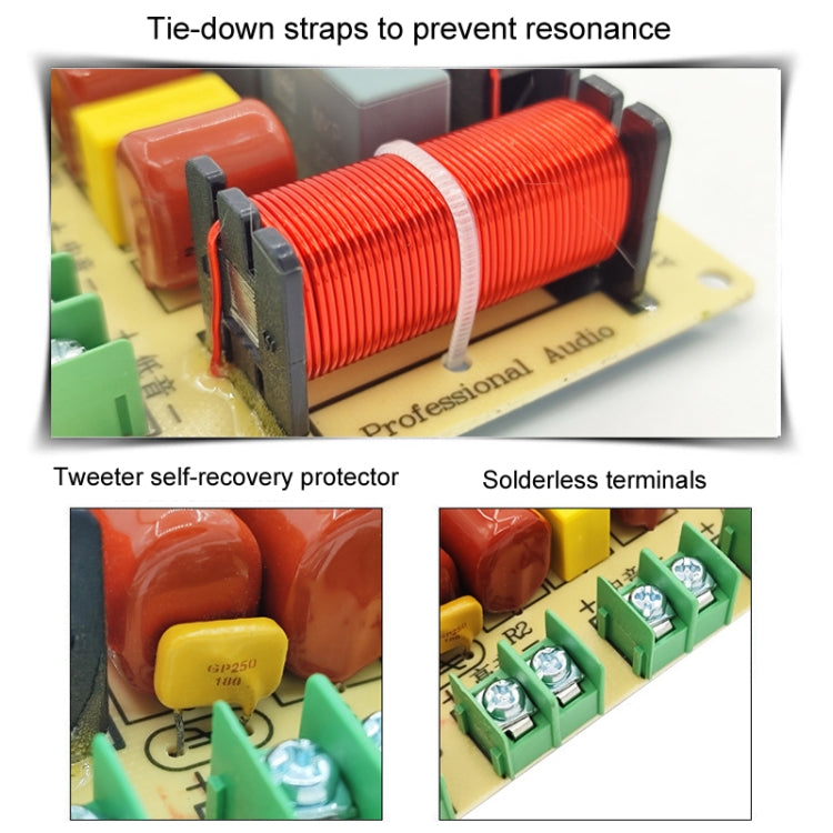 RCEDA-402A One High One Medium Two Low 4-Way Speaker Crossover Audio Modification Divider - Audio Crossover by PMC TechLife | Online Shopping South Africa | PMC TechLife | Buy Now Pay Later Mobicred