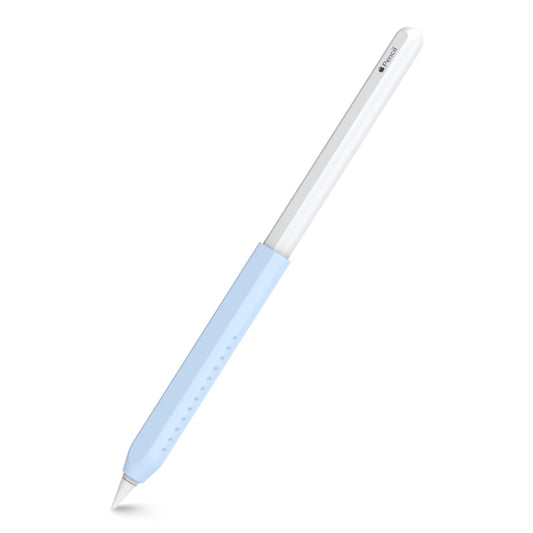 For Apple Pencil 1&2 AhaStyle PT182 Silicone Protective Grip Cover(Blue) - Pencil Accessories by AhaStyle | Online Shopping South Africa | PMC Jewellery | Buy Now Pay Later Mobicred