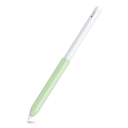 For Apple Pencil 1&2 AhaStyle PT182 Silicone Protective Grip Cover(Green) - Pencil Accessories by AhaStyle | Online Shopping South Africa | PMC Jewellery | Buy Now Pay Later Mobicred