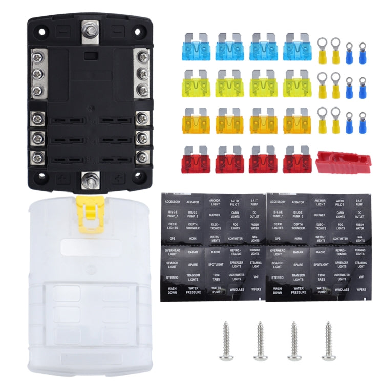 6-Way LED Indicator Fuse Box Socket For RV And Yacht, Set: Configuration 2 - Fuse by PMC Jewellery | Online Shopping South Africa | PMC Jewellery | Buy Now Pay Later Mobicred