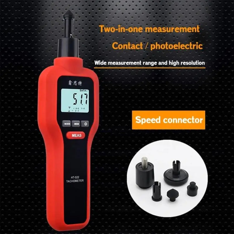 Xinsite HT-522 LCD Digital Tachometer 100,000 PPM Non-Contact Speed Meter - Tachometers & Anemometer by Xinsite | Online Shopping South Africa | PMC Jewellery | Buy Now Pay Later Mobicred