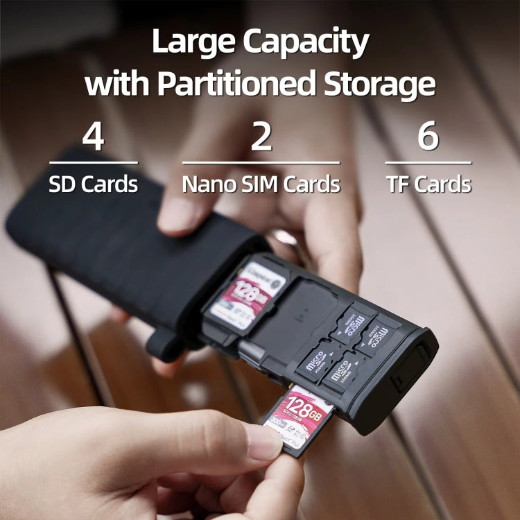 TELESIN  USB-C / Type-C 2-in-1 SD / TF Card Reader Storage Box for Smartphones PC Camera - free shipping - PMC Jewellery - Order now!