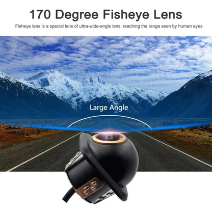 Car Universal HD Night Vision Rear View Reversing Three-Control Fisheye Camera, Style: AHD720P Panoramic - Rear View Cameras by PMC Jewellery | Online Shopping South Africa | PMC Jewellery | Buy Now Pay Later Mobicred