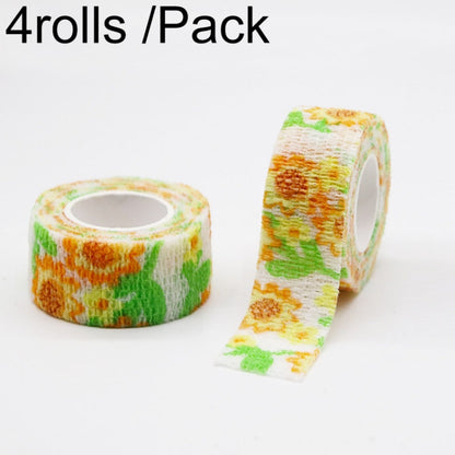 4rolls /Pack 2.5cm X 4.5m Cartoon Non-Woven Sports Protection Bandage, Color: Sunflower - Physiotherapy Sports Tape by PMC Jewellery | Online Shopping South Africa | PMC Jewellery | Buy Now Pay Later Mobicred