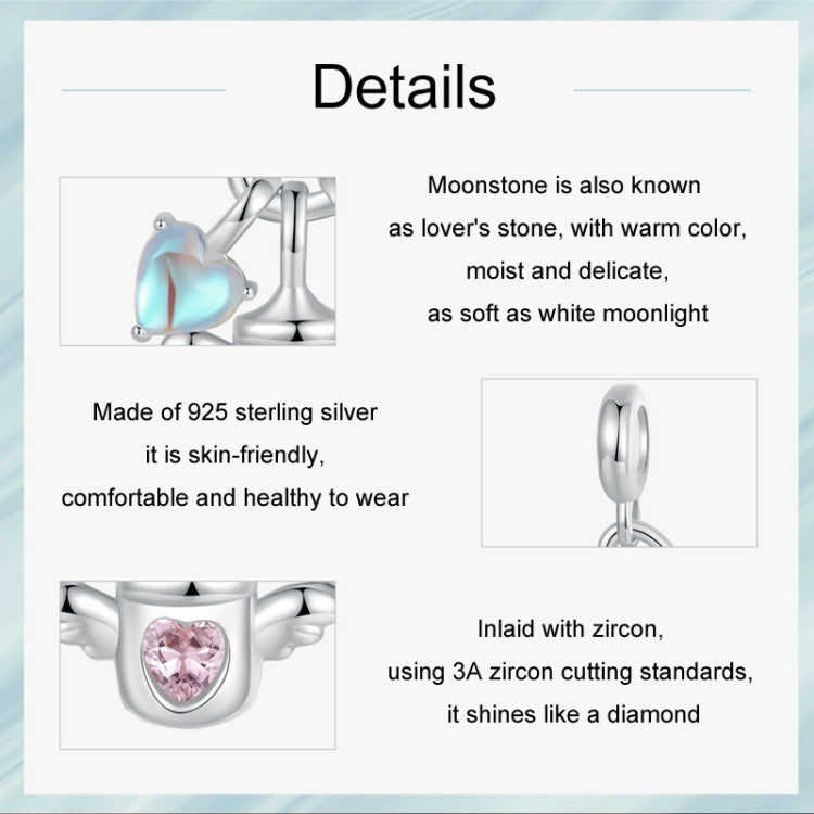 S925 Sterling Silver Baby Bottle Footprint DIY Pendant(SCC2820) - Jewelry Accessories by PMC Jewellery | Online Shopping South Africa | PMC Jewellery | Buy Now Pay Later Mobicred