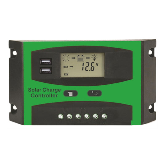 10A 12V/24V Solar Charge And Discharge Controller Dual USB Port LCD Solar Cells Panel Charge Regulator - Others by PMC Jewellery | Online Shopping South Africa | PMC Jewellery | Buy Now Pay Later Mobicred