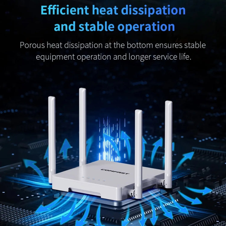 COMFAST CF-WR630AX 3000Mbps Dual-Band WiFi6 MESH Router 4x5dBi Antenna UK Plug - Wireless Routers by COMFAST | Online Shopping South Africa | PMC Jewellery | Buy Now Pay Later Mobicred