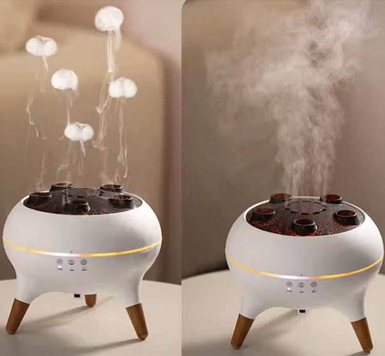 Dynamic Multi-Spray Aromatherapy Diffuser With Colorful Lights Remote Control Humidifier EU Plug(V80 Spit Circle Upgrade Model) - free shipping - PMC TechLife - Order now!