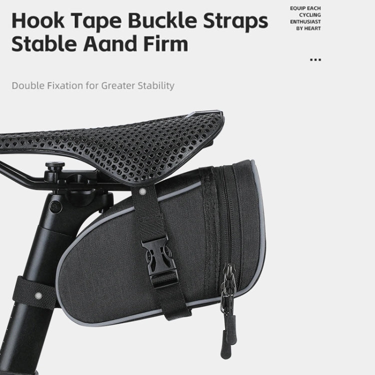 WEST BIKING Bicycle Saddle Tail Bag Portable Mini Tool Bag(Black) - Bicycle Bags by WEST BIKING | Online Shopping South Africa | PMC TechLife | Buy Now Pay Later Mobicred