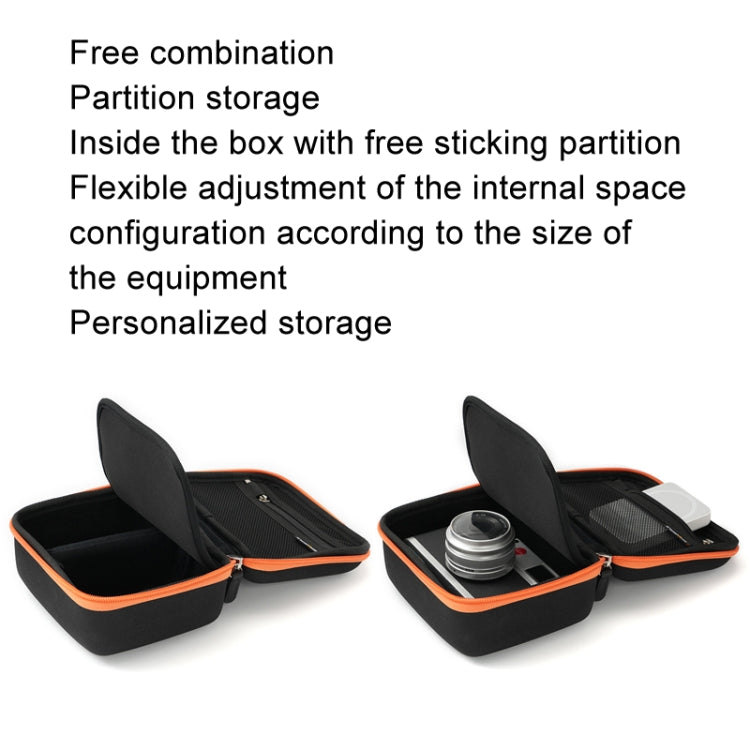 Cwatcun D156 Large Portable Storage Bag Small Microslice Hard Shell Camera Bag(Black) - Soft Bag by Cwatcun | Online Shopping South Africa | PMC TechLife | Buy Now Pay Later Mobicred