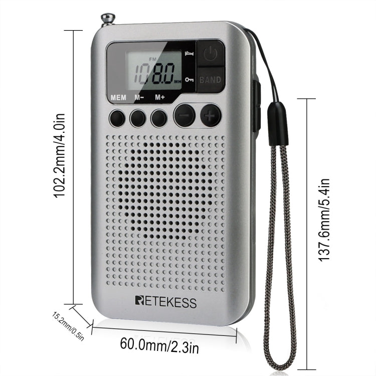 RETEKESS TR106 Portable Radio With Sleep Timer - Radio Player by RETEKESS | Online Shopping South Africa | PMC Jewellery | Buy Now Pay Later Mobicred