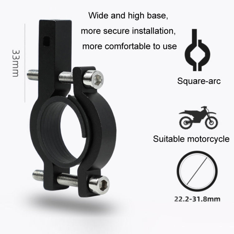 Aluminum Alloy Motorcycle Bicycle Navigation Mobile Phone Holder(Yellow) - Holder by PMC TechLife | Online Shopping South Africa | PMC TechLife | Buy Now Pay Later Mobicred