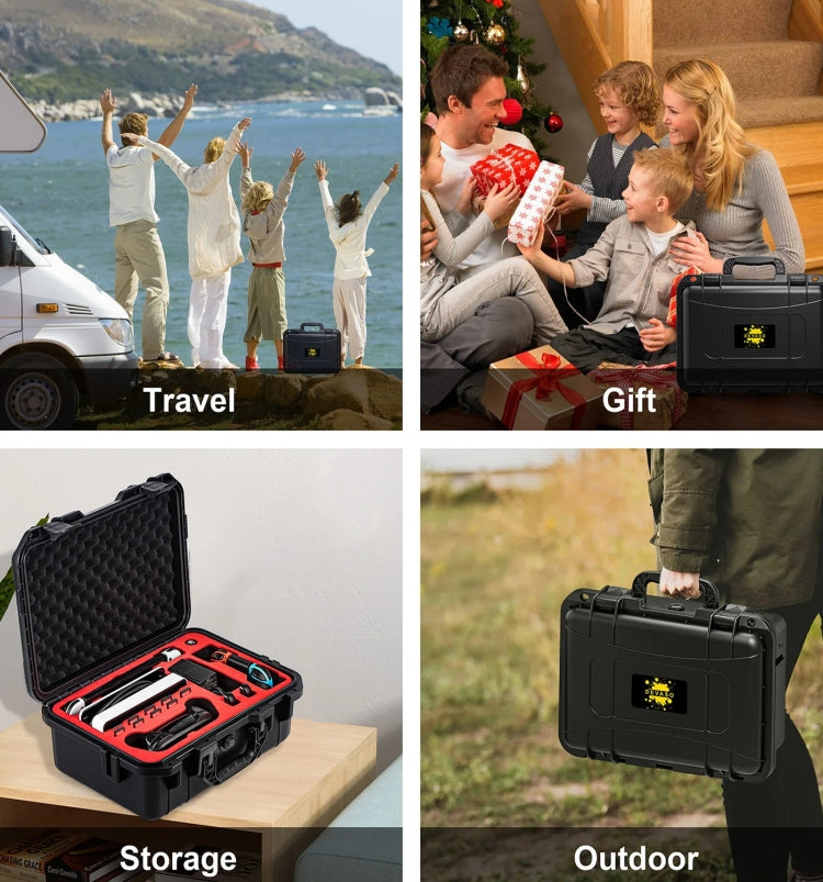 DEVASO For Switch / OLED IP67 Waterproof Storage Case Hardshell Bag, Color: Black+Shoulder Strap - free shipping - PMC Jewellery - Order now!