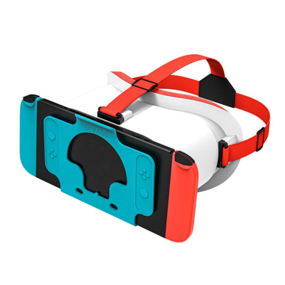 DEVASO Compatible With Switch / Switch OLED Gaming Console VR Glasses(White Blue) - VR Headset by DEVASO | Online Shopping South Africa | PMC Jewellery | Buy Now Pay Later Mobicred