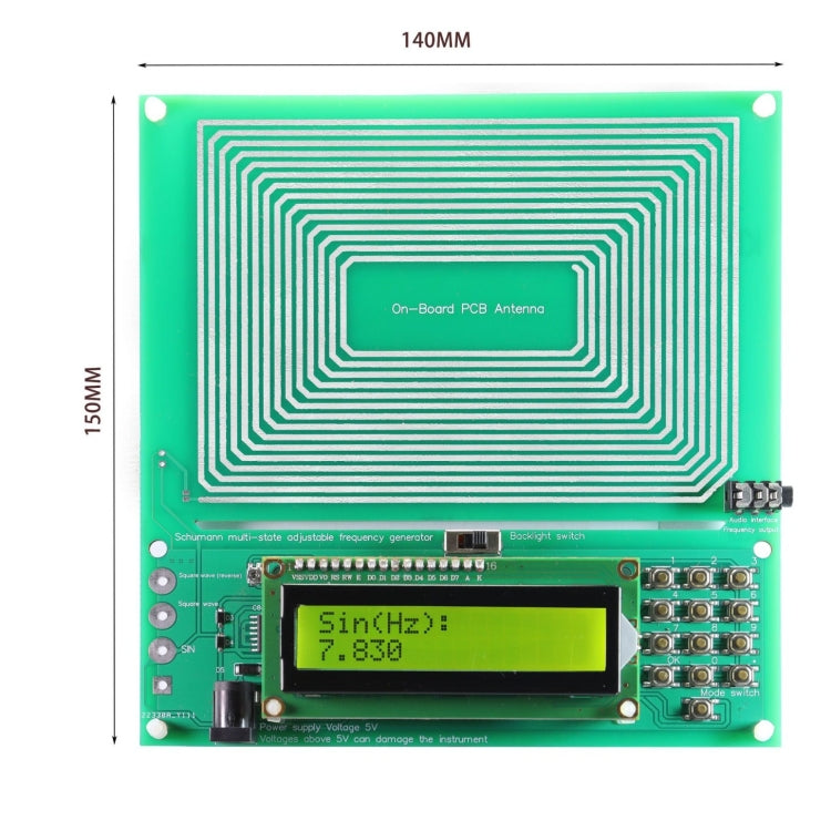 0.001HZ-200KHZ 7.83HZ Schumann Wave Signal Generator DDS Pure Sine Frequency Modulation - Boards & Shields by PMC Jewellery | Online Shopping South Africa | PMC Jewellery | Buy Now Pay Later Mobicred