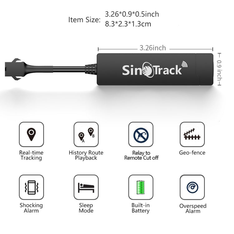 SinoTrack 2G GPS Motorcycle Anti-Theft Positioning Tracker, Model: 2G-ST-901A+Relay - Car Tracker by SinoTrack | Online Shopping South Africa | PMC Jewellery | Buy Now Pay Later Mobicred