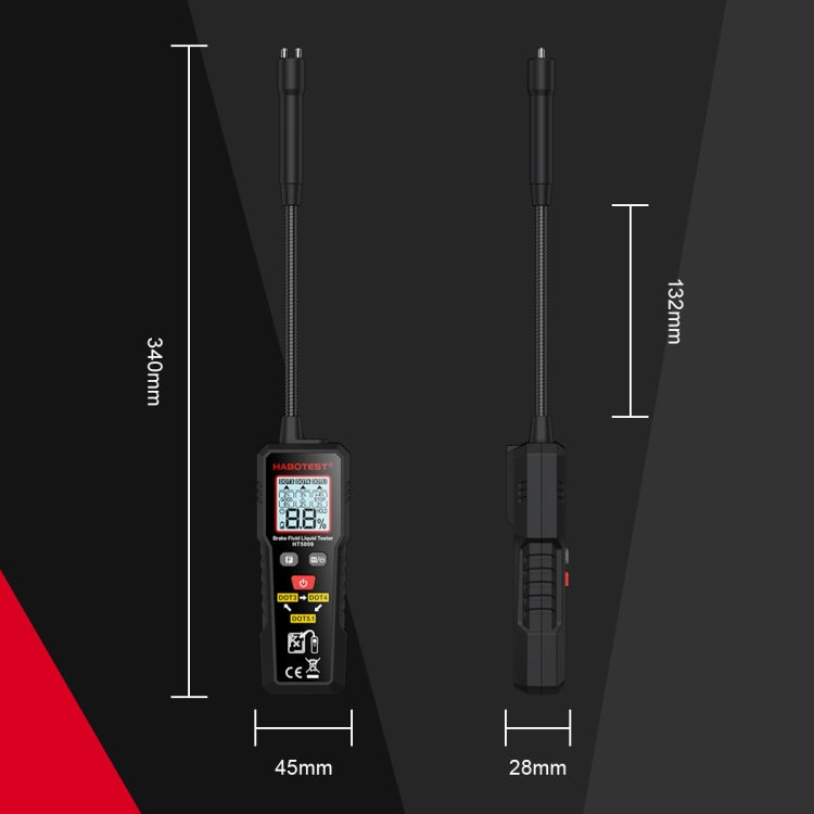 HABOTEST Automobile Motorcycle Brake Fluid Moisture Tester - Electronic Test by HABOTEST | Online Shopping South Africa | PMC Jewellery | Buy Now Pay Later Mobicred