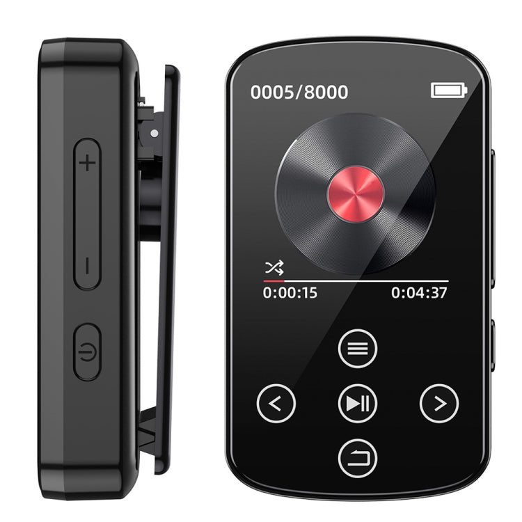 MP3 Bluetooth Music Player HIFI Sports Clip Touch Screen MP4, Memory: No TF Card(Black) - MP3 Player by PMC Jewellery | Online Shopping South Africa | PMC Jewellery | Buy Now Pay Later Mobicred