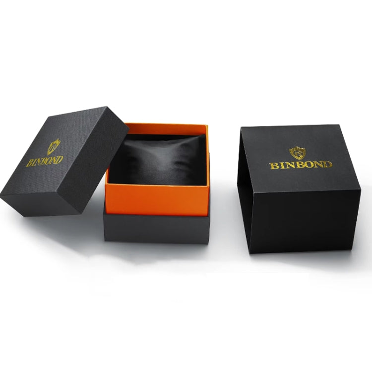 BINBOND Watch Packaging Box Gift Box, Spec: Black Leather - Watch Storages by BINBOND | Online Shopping South Africa | PMC Jewellery | Buy Now Pay Later Mobicred