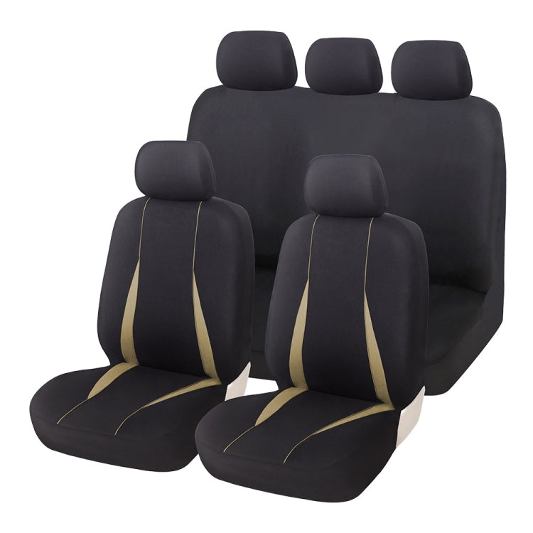 Cars All Seasons Universal All-Inclusive Fabric Seat Cover(33055 Beige) - Seat Accessories by PMC Jewellery | Online Shopping South Africa | PMC Jewellery | Buy Now Pay Later Mobicred