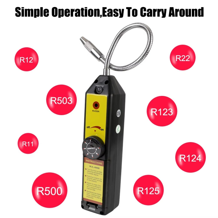 Car Halogen Air Conditioning Refrigerant Leak Detector, Model: WJL-6000UV - Gas Monitor by PMC Jewellery | Online Shopping South Africa | PMC Jewellery | Buy Now Pay Later Mobicred