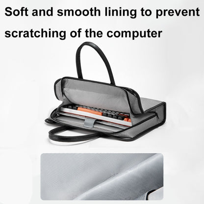 Baona BN-I009 14-inch Large-capacity Shock-absorbing And Wear-resistant Laptop Bag(Gray) - 14.1 inch by Baona | Online Shopping South Africa | PMC Jewellery | Buy Now Pay Later Mobicred