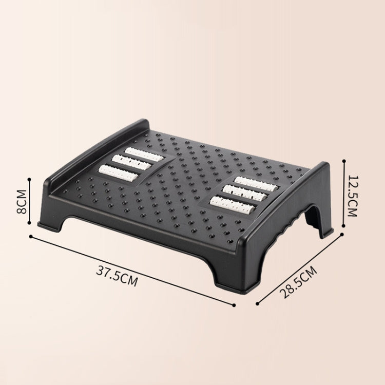 Double-row Roller Massage Foot Pedal Footrest Under the Table(Black) - free shipping - PMC TechLife - Order now!