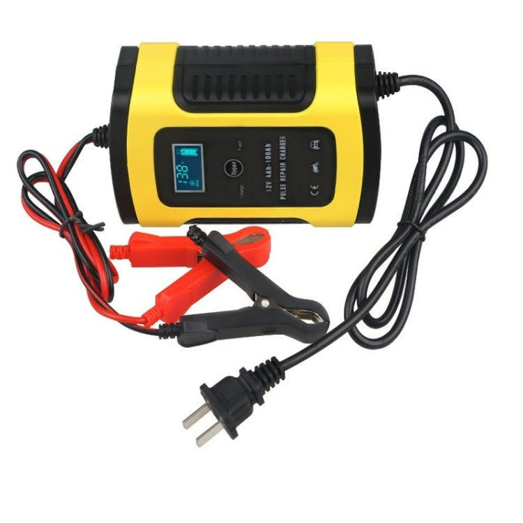 Anhtczyx 12V 6A  4Ah-100Ah Motorcycle Car Pulse Repair Charger With LCD Display(EU Plug) - Battery Charger by Anhtczyx | Online Shopping South Africa | PMC Jewellery | Buy Now Pay Later Mobicred