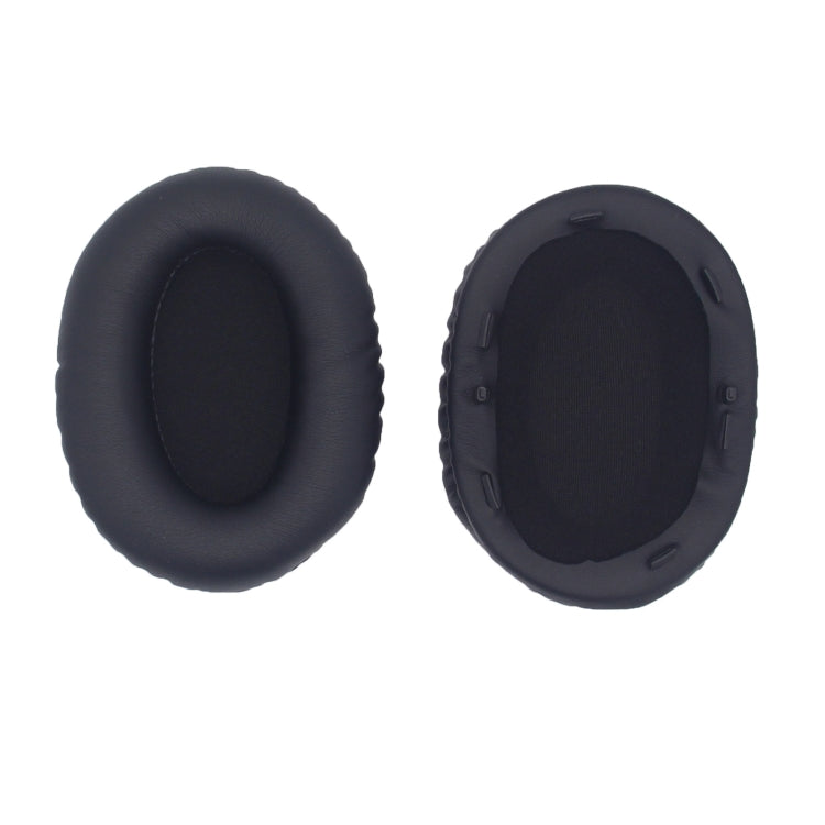 1pair For Razer Opus X Headphone Replacement Sponge Cover Ear Pad Accessories(Black Leather) - Earmuff & Pad by PMC Jewellery | Online Shopping South Africa | PMC Jewellery | Buy Now Pay Later Mobicred