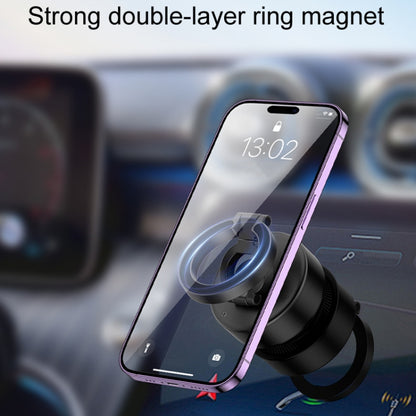 D1 Rotatable Magnetic Finger Ring Clip Car Phone Navigation Holder(Black) - Car Holders by PMC Jewellery | Online Shopping South Africa | PMC Jewellery | Buy Now Pay Later Mobicred