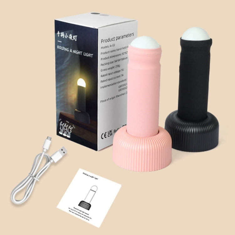 Hand Pull Night Light Rechargeable Bedroom Bedside Sleeping Lamp(Pink) - Night Lights by PMc TechLife | Online Shopping South Africa | PMc TechLife | Buy Now Pay Later Mobicred