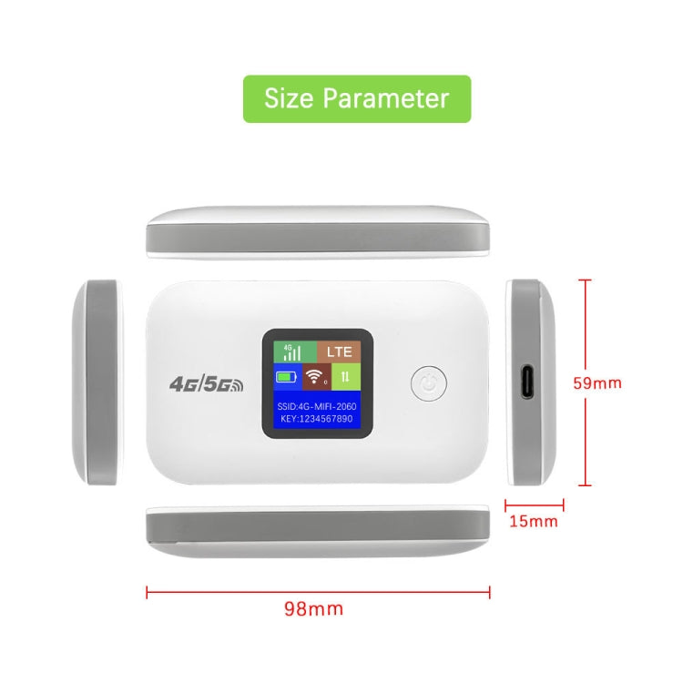 A8-AS Asian Version 4G Portable WiFi Wireless Type-C Plug And Play LTE Router Car Mobile Hotspot(Black) - 4G Mobile Wifi by PMC TechLife | Online Shopping South Africa | PMC TechLife | Buy Now Pay Later Mobicred