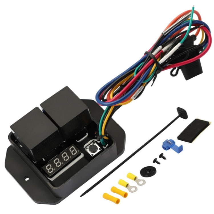 24V Digital Radiator Fan Controller Switch Automotive Fan Wiring Harness - Automobiles Sensors by PMC Jewellery | Online Shopping South Africa | PMC Jewellery | Buy Now Pay Later Mobicred