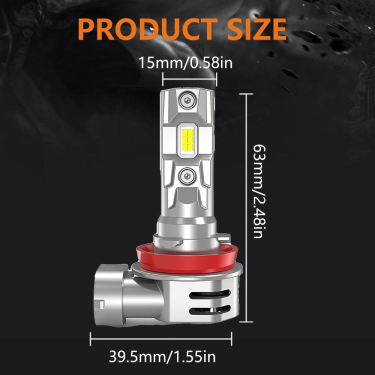 Car Universal Direct Plug LED Headlight Retrofit Bulb With Fan, Specifications: H8/H9/H11 - LED Headlamps by PMC Jewellery | Online Shopping South Africa | PMC Jewellery | Buy Now Pay Later Mobicred