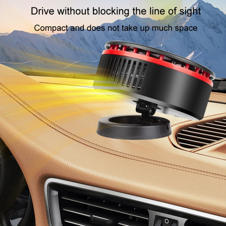 12V Car Heater 360 Adjustable Defogging Defrosting Heating Fan Heating Cooling Function Windscreen Defroster Demister(Black Red) - Heating & Fans by PMC Jewellery | Online Shopping South Africa | PMC Jewellery | Buy Now Pay Later Mobicred