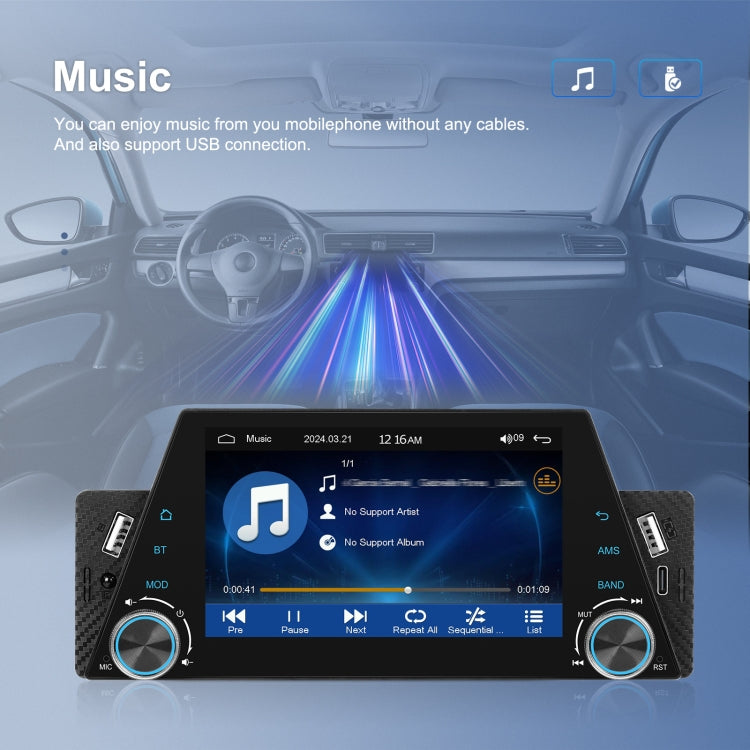 5-inch Single Din Car Multimedia Player Supports Mirror Link/Steering Wheel Control Standard Version - Car MP3 & MP4 & MP5 by PMC Jewellery | Online Shopping South Africa | PMC Jewellery | Buy Now Pay Later Mobicred