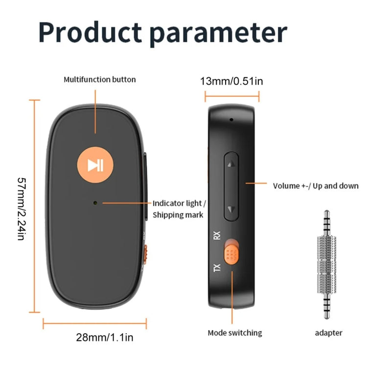 2-in-1 AUX Car Bluetooth Receiver Transmitter Hands-free Call Adapter Converter - free shipping - PMC Jewellery - Order now!