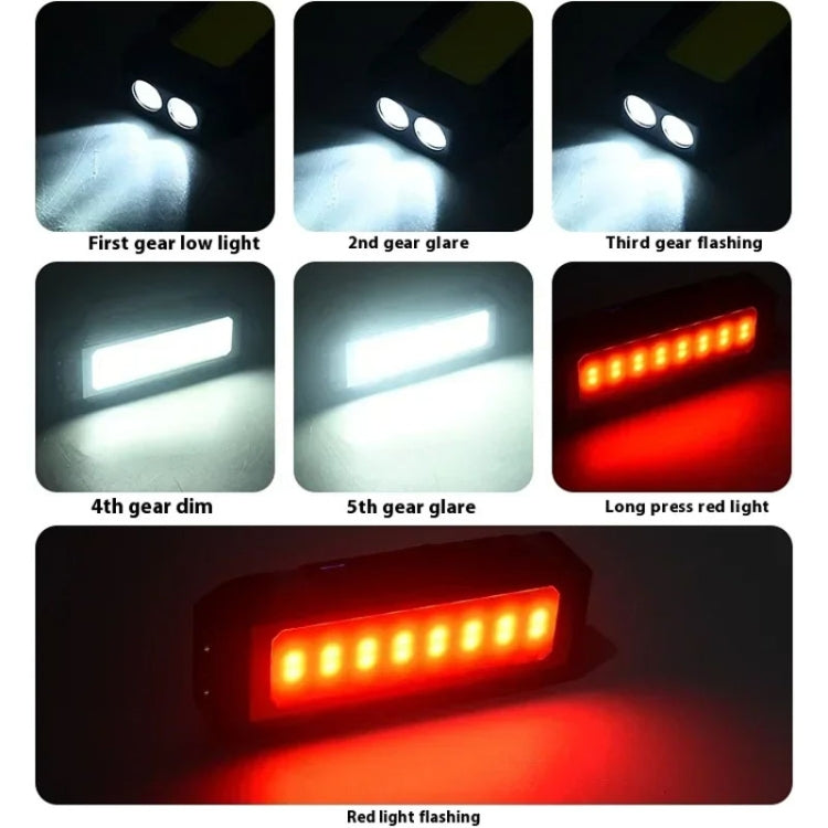 E-SMARTER KXK586 Flat Work Light LED Work Auto Repair Light USB Rechargeable Repair Light With Magnetic Attachment - Other Tools by E-SMARTER | Online Shopping South Africa | PMC Jewellery | Buy Now Pay Later Mobicred
