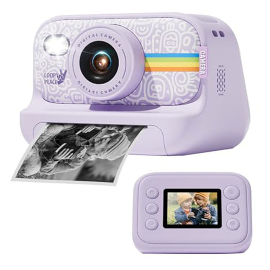 2.0-Inch LED Flash 1080P HD Recording Photo Printing Camera With 3-Rolls Paper, Color: Purple - Children Cameras by PMC Jewellery | Online Shopping South Africa | PMC Jewellery | Buy Now Pay Later Mobicred