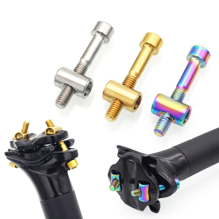 Bicycle Titanium Alloy Seat Post Locking Screws, Color: M6x40 Titanium - Bicycle Saddle by PMC TechLife | Online Shopping South Africa | PMC TechLife | Buy Now Pay Later Mobicred
