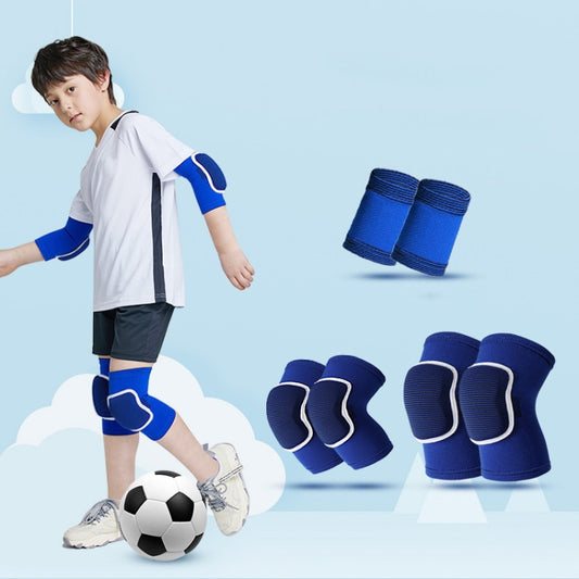 Sponge Children Football Protective Gear Outdoor Sports Equipment, Color: Blue 6 In 1(L) - Sports Safety by PMC Jewellery | Online Shopping South Africa | PMC Jewellery | Buy Now Pay Later Mobicred