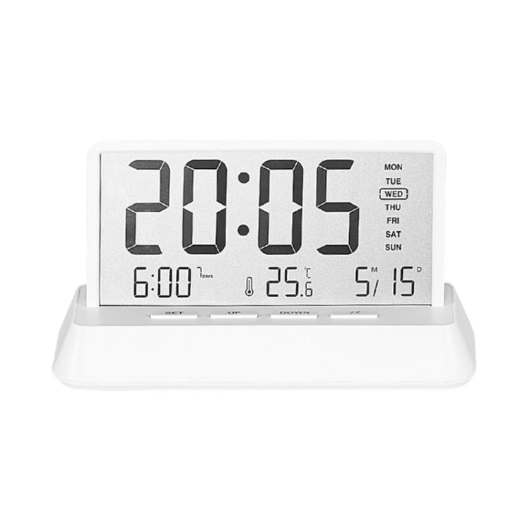 Multifunctional Temperature / Date Display Electronic Alarm Clock(White Opaque) - Alarm Clocks by PMc TechLife | Online Shopping South Africa | PMc TechLife | Buy Now Pay Later Mobicred