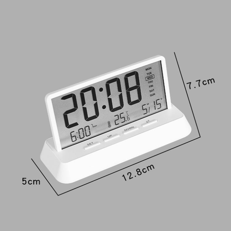 Multifunctional Temperature / Date Display Electronic Alarm Clock(White Transparent) - free shipping - PMc TechLife - Order now!