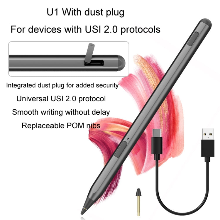 Tablet Stylus Pen USI2.0 Protocol Pen Stylus Anti False Touch(Silver) - Stylus Pen by PMC TechLife | Online Shopping South Africa | PMC TechLife | Buy Now Pay Later Mobicred
