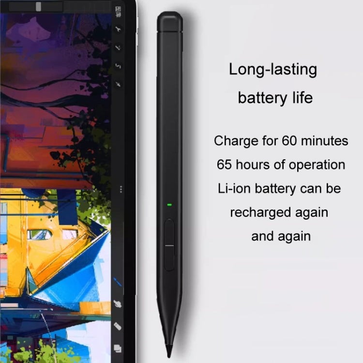 For Microsoft Surface Pro 8 / 9 / Go Laptop Stylus 4096 Pressure Sensitive Stylus Pen(Gray) - Stylus Pen by PMC TechLife | Online Shopping South Africa | PMC TechLife | Buy Now Pay Later Mobicred