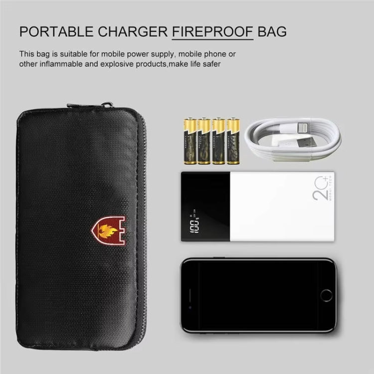 Fireproof and Waterproof Protective Bag for Digital Accessories Valuables 7.87x4.3x0.78 Inch - free shipping - PMc TechLife - Order now!