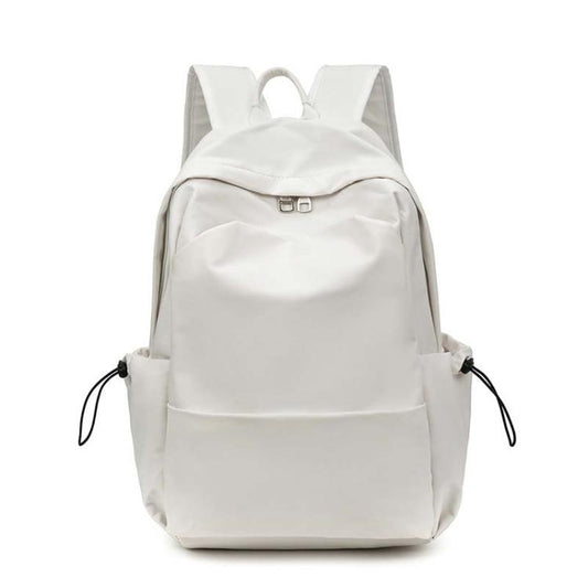 SKV B1530 Large Capacity Student School Bag Casual Double Shoulder Laptop Backpack(White) - Backpack by SKV | Online Shopping South Africa | PMC Jewellery | Buy Now Pay Later Mobicred