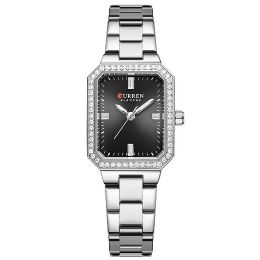 Curren Women Casual Steel Strap Watch(White Black) - Alloy Watches by Curren | Online Shopping South Africa | PMC Jewellery | Buy Now Pay Later Mobicred