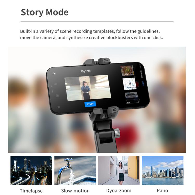 TokQi Q18 Desktop Wireless Remote Control Handheld Gimbal Stabilizer Fill Light Selfie Stick Tripod(Black) - free shipping - PMC TechLife - Order now!